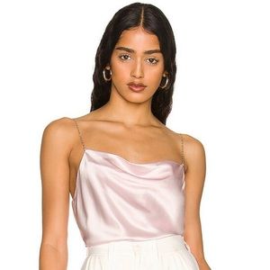 Cami NYC Pink Silk Top